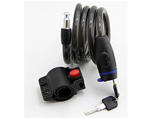 Cable con candado para bicicleta 2 llaves
